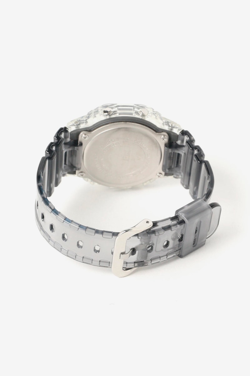 Beams x Casio G-Shock Clear Skeleton Release DW-5600SK DW-6900SK Japan Watches digital clocks time keeping lume glow retailer  