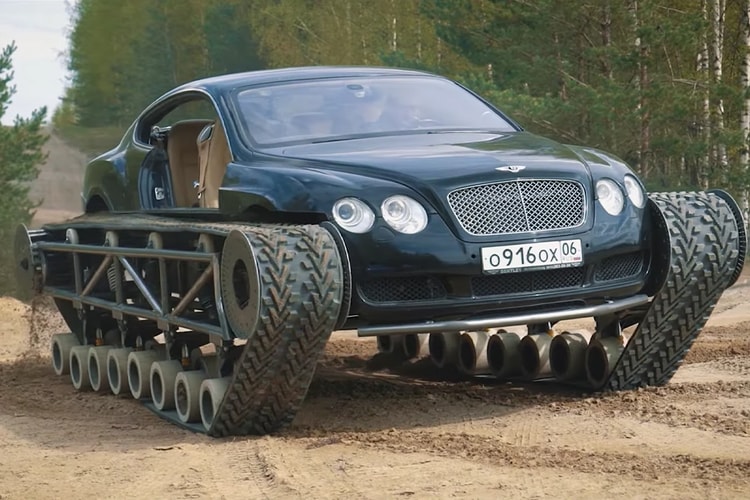Watch This Bentley Continental GT Get Turned into a Tank