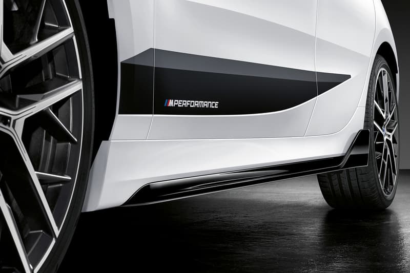 2019 BMW 1 Series M Performance Options parts automotive sports cars racing aerodynamic and exterior components Frozen Black lettering diffuser carbon fibre kidney grille exhaust front splitter spoiler aero flicks BMW M GmbH