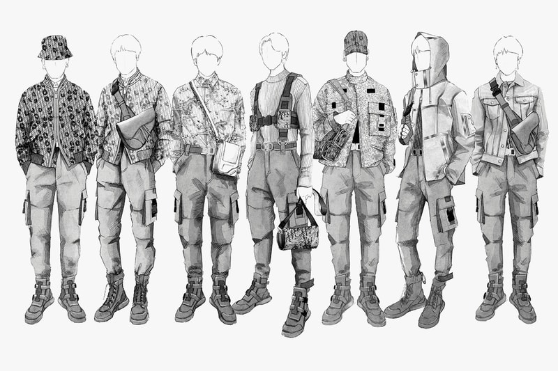 Kim Jones Dior Homme BTS Tour Stage Outfits Costume First Look Tour LOVE YOURSELF: SPEAK YOURSELF Hajime Sorayama Yoon Ahn Matthew M. Williams