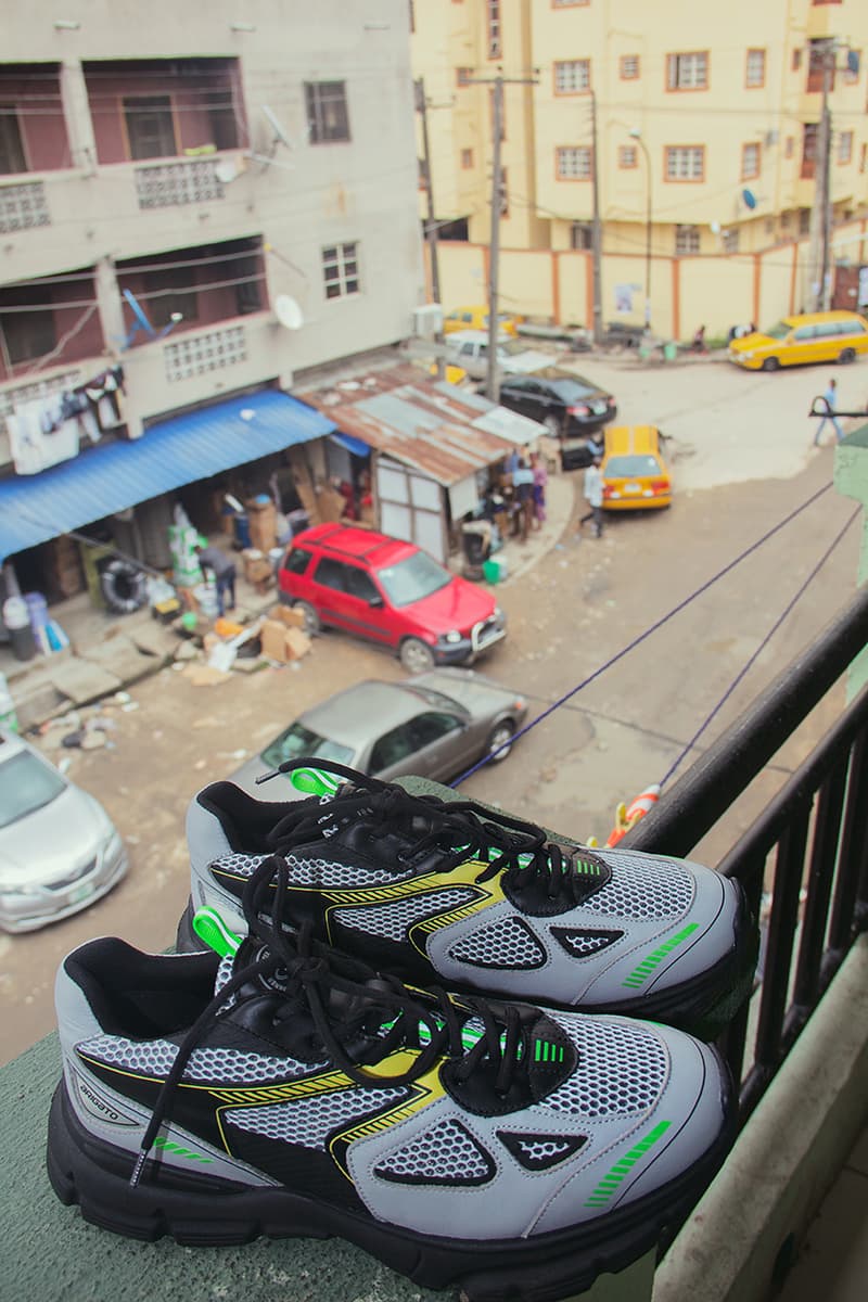 Caliroots Axel Arigato Marathon Runner Collaborative Pairs Special Release Colorway Limited Edition Stockholm Online Exclusive Swedish Contemporary Chunky 90s Sneakers Drop Socks Shirt