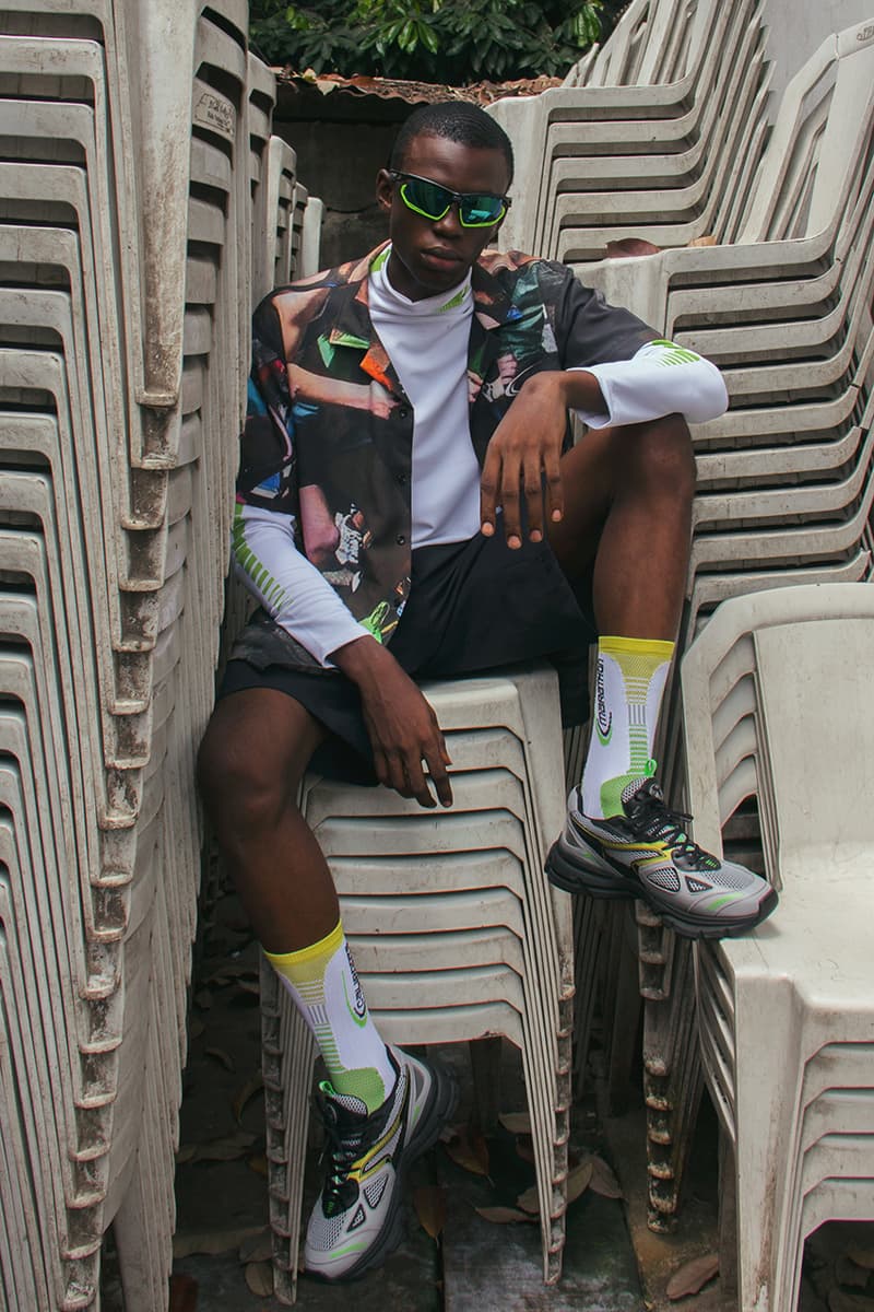 Caliroots Axel Arigato Marathon Runner Collaborative Pairs Special Release Colorway Limited Edition Stockholm Online Exclusive Swedish Contemporary Chunky 90s Sneakers Drop Socks Shirt