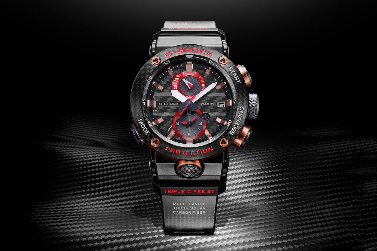G-SHOCK casio Drops Limited GRAVITYMASTER GWRB1000X-1A watch timepiece 1000 usd price release retail carbon bluetooth