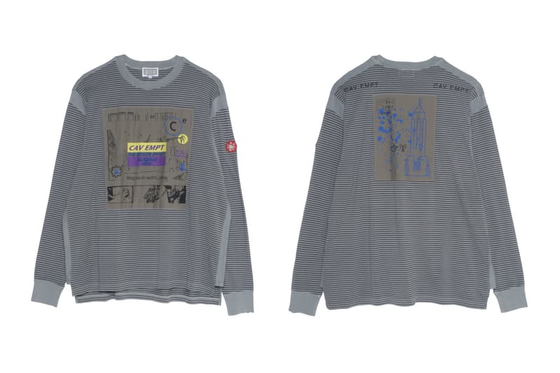 Cav Empt SS19 Collection 16th Drop spring/summer sk8thing toby feltwell graphics japan cut & sew streetwear TAKING HOLD LONG SLEEVE T ziggurat STRIPE SHORT SLEEVE SHIRT STRIPE SHORTS GRASP T VAC TPME LOW CAP BLEACHED Cav E T