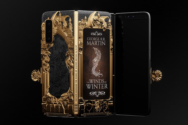 Caviar HBO Game of Thrones Samsung Galaxy Fold Jon Snow Daenerys Targaryen Winds of Winter George R. R. Martin