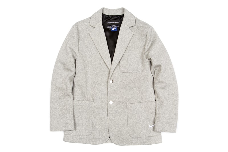 clothsurgeon RECONSRUCTED PROJECT Browns Exclusive Capsule Collection Farfetch Stadium Goods Supreme Nike Tailored double pleat trousers sports blazer overcoat utility vest type II jacket MA-1 bomber Nike Fundamental Fleece Sweatpants Virgin Mary Blanket Wool Overcoat Supreme x The North Face Denali Fleece Blanket Storm Break Snakeskin tent