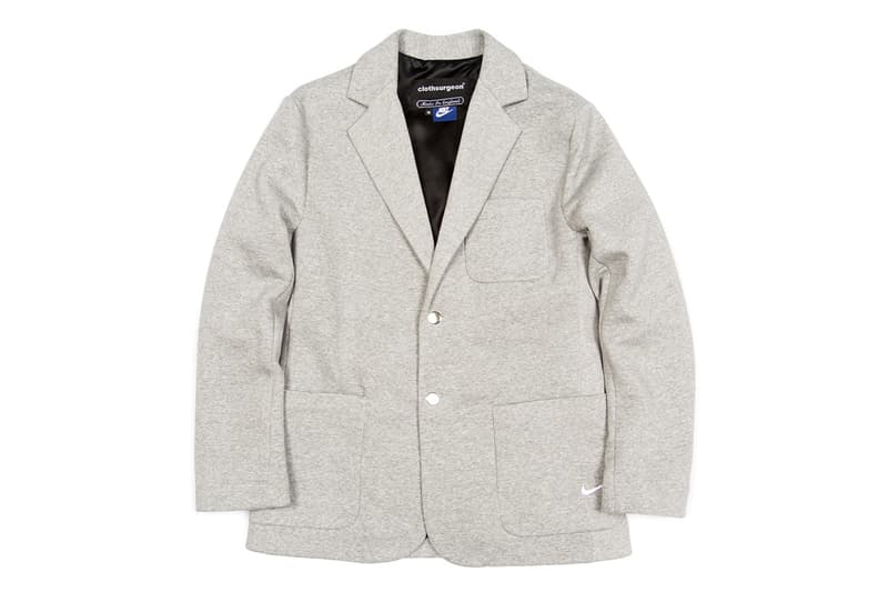 clothsurgeon RECONSRUCTED PROJECT Browns Exclusive Capsule Collection Farfetch Stadium Goods Supreme Nike Tailored double pleat trousers sports blazer overcoat utility vest type II jacket MA-1 bomber Nike Fundamental Fleece Sweatpants Virgin Mary Blanket Wool Overcoat Supreme x The North Face Denali Fleece Blanket Storm Break Snakeskin tent