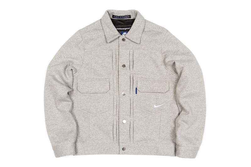 clothsurgeon RECONSRUCTED PROJECT Browns Exclusive Capsule Collection Farfetch Stadium Goods Supreme Nike Tailored double pleat trousers sports blazer overcoat utility vest type II jacket MA-1 bomber Nike Fundamental Fleece Sweatpants Virgin Mary Blanket Wool Overcoat Supreme x The North Face Denali Fleece Blanket Storm Break Snakeskin tent