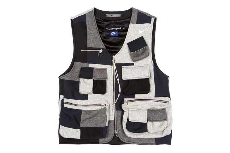 clothsurgeon RECONSRUCTED PROJECT Browns Exclusive Capsule Collection Farfetch Stadium Goods Supreme Nike Tailored double pleat trousers sports blazer overcoat utility vest type II jacket MA-1 bomber Nike Fundamental Fleece Sweatpants Virgin Mary Blanket Wool Overcoat Supreme x The North Face Denali Fleece Blanket Storm Break Snakeskin tent