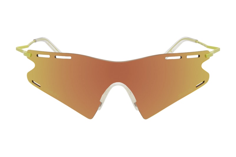 CMMN SWDN Ace & Tate Le Monde Sunglasses Release SSENSE Lime green Flame red Fog black