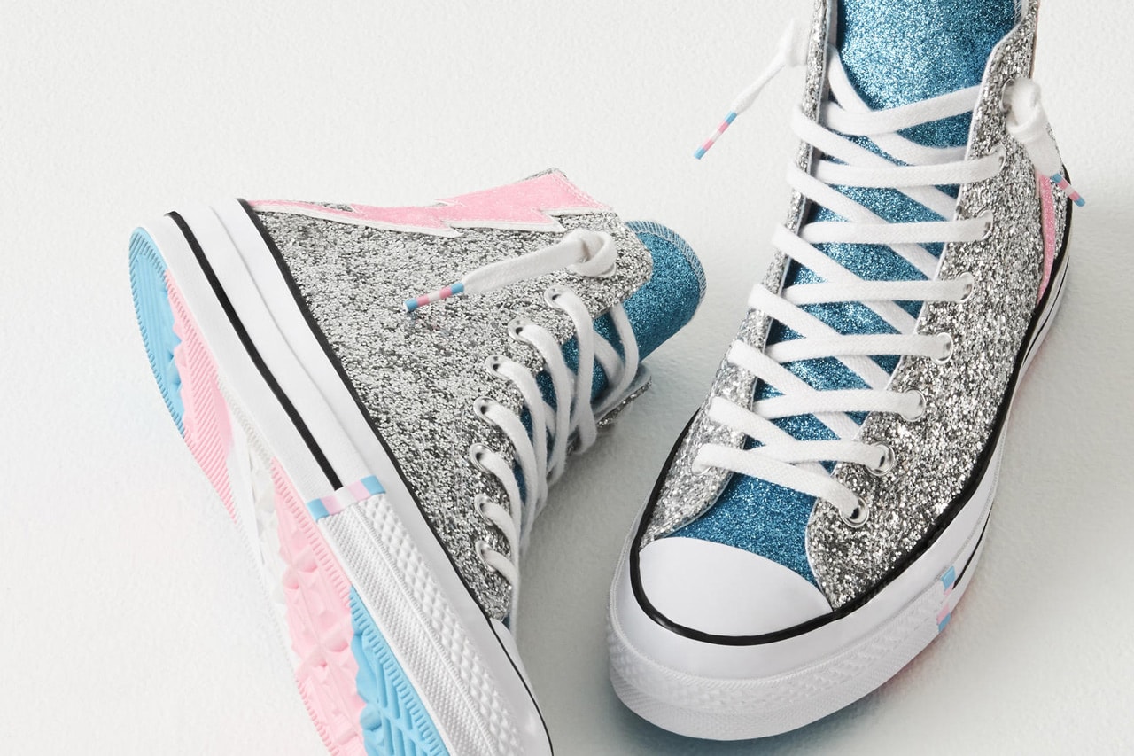 converse 2019 pride collection chunk taylor chuck 70 glitter sneakers 