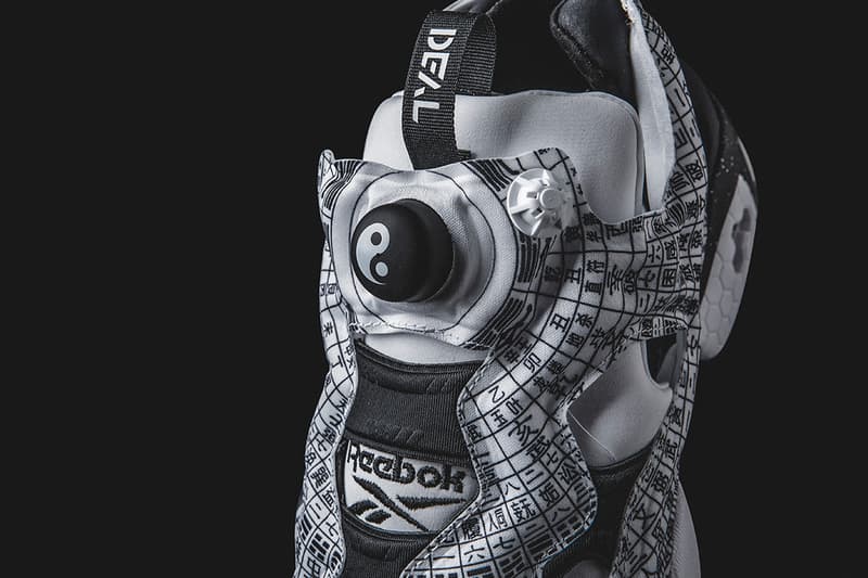 DEAL x Reebok Instapump Fury "Feng Shui Compass" collab release date info pattern print colorway beijing DV8211