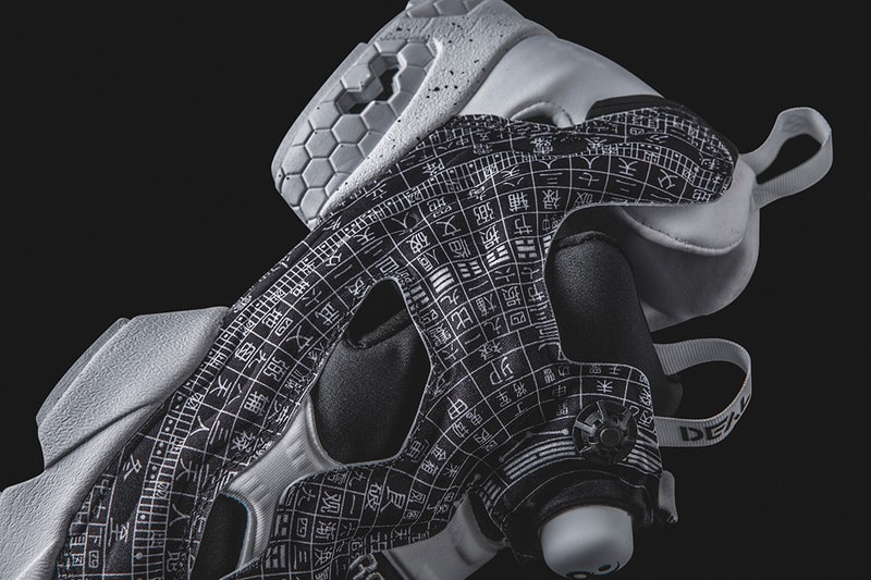DEAL x Reebok Instapump Fury "Feng Shui Compass" collab release date info pattern print colorway beijing DV8211