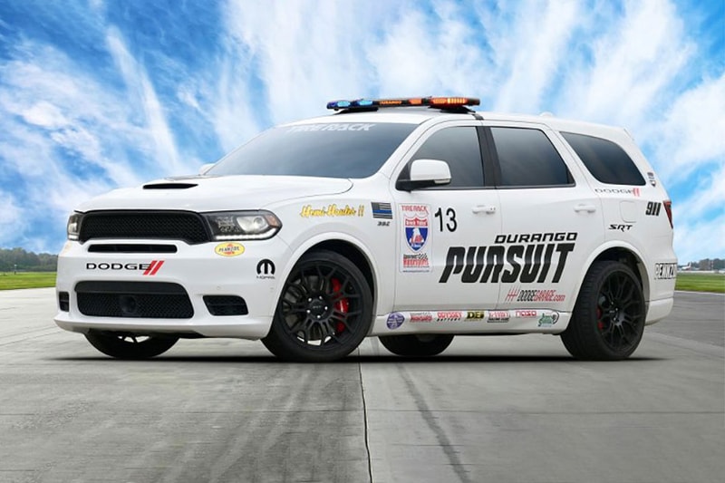 Dodge Durango SRT Pursuit Concept speed One Lap of America drag race speed hellcat fiat Chrysler 