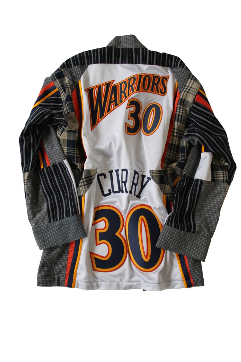 Dr. Romanelli Custom Mitchell & Ness Boro Kimono patchwork jacket coat nba team logo jersey