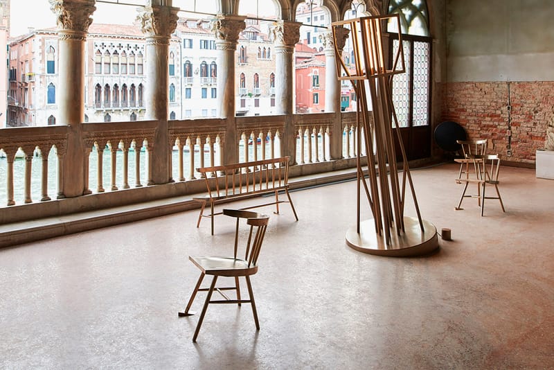 Virgil Abloh Shows Collection of Sinking Furniture in Venice Biennale Exhibition