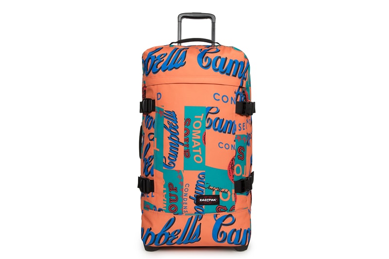 Eastpak Andy Warhol Capsule Collection SS19 Spring Summer 2019 Bags Accessories Branded Printed Colored Campbell's Soup Can 1965 backpack waist bag duffle wheeled luggage