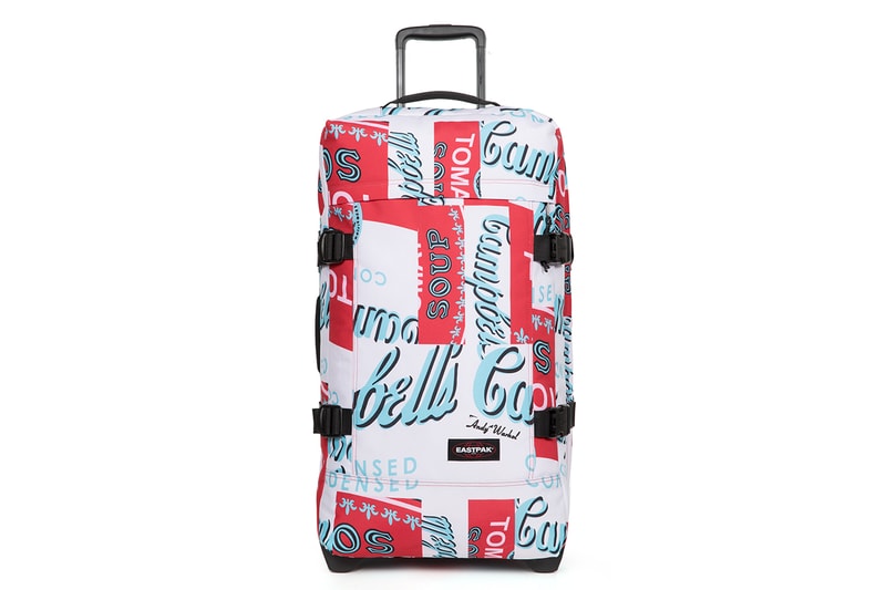 Eastpak Andy Warhol Capsule Collection SS19 Spring Summer 2019 Bags Accessories Branded Printed Colored Campbell's Soup Can 1965 backpack waist bag duffle wheeled luggage
