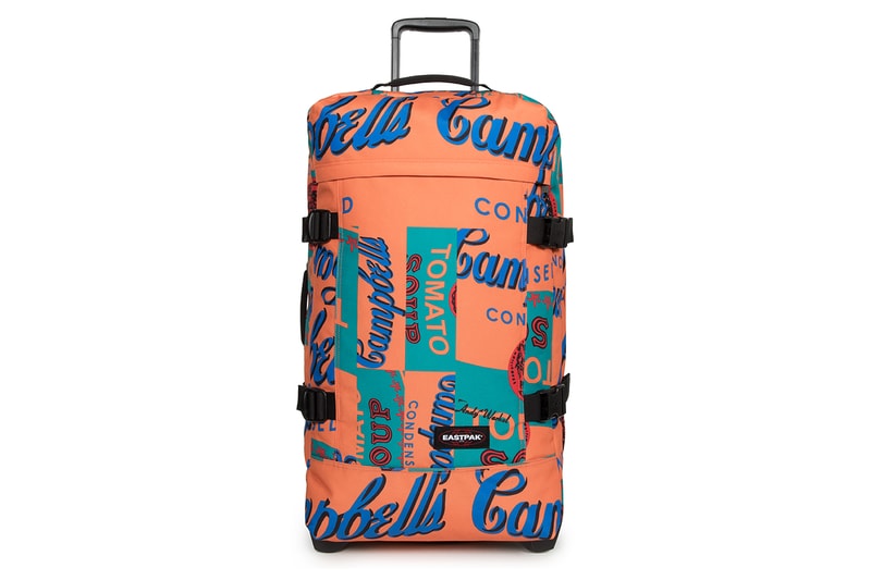 Eastpak Andy Warhol Capsule Collection SS19 Spring Summer 2019 Bags Accessories Branded Printed Colored Campbell's Soup Can 1965 backpack waist bag duffle wheeled luggage
