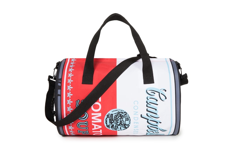 Eastpak Andy Warhol Capsule Collection SS19 Spring Summer 2019 Bags Accessories Branded Printed Colored Campbell's Soup Can 1965 backpack waist bag duffle wheeled luggage