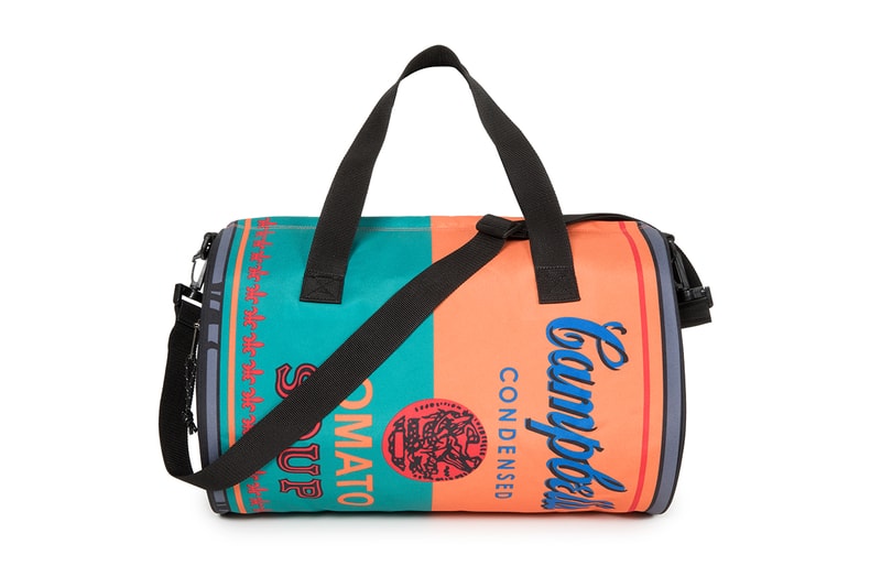 Eastpak Andy Warhol Capsule Collection SS19 Spring Summer 2019 Bags Accessories Branded Printed Colored Campbell's Soup Can 1965 backpack waist bag duffle wheeled luggage