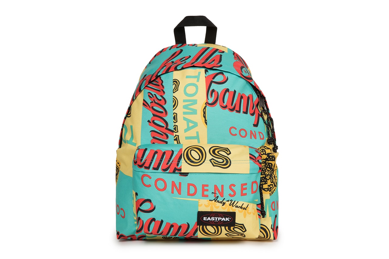 Eastpak Andy Warhol Capsule Collection SS19 Spring Summer 2019 Bags Accessories Branded Printed Colored Campbell's Soup Can 1965 backpack waist bag duffle wheeled luggage