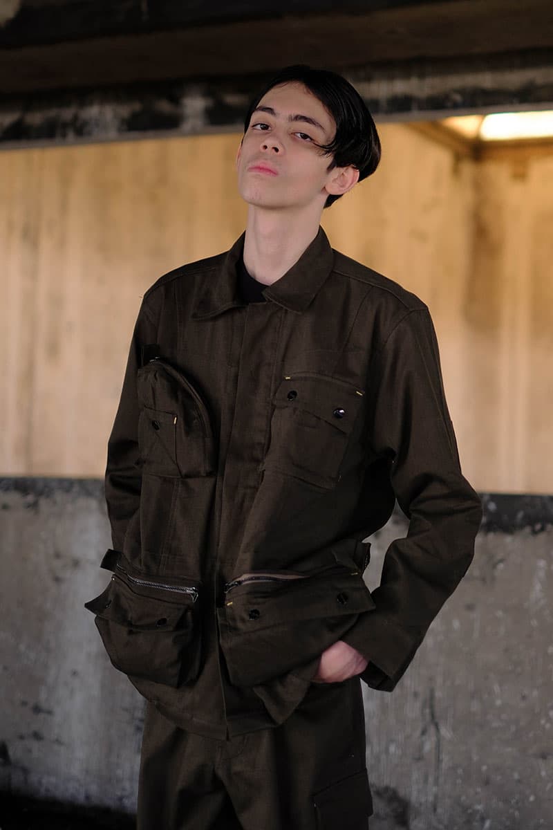 Elhaus SS19 "Gentle Metal" Editorial Lookbook indonesian brand Sherdynan Sulthan (@sherdysher) kimono menswear street fashion utilitarian military 3L fabrics