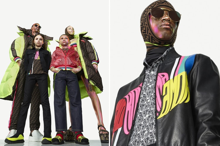 Fendi Logos Get Fluorescent Curves in New "Roma Amor" Capsule Collection