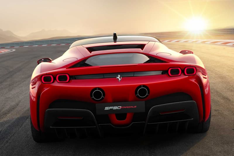 Ferrari Hybrid SF90 Stradale 986 Horsepower Info electric vehicle luxury sportscar racing motorsports speed italy design prancing horse supercar