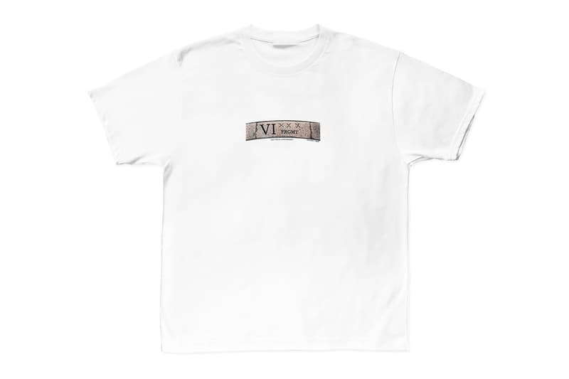 fragment design GOD SELECTION XXX 6th Anniversary Capsule Sixth Hiroshi Fujiwara T shirt