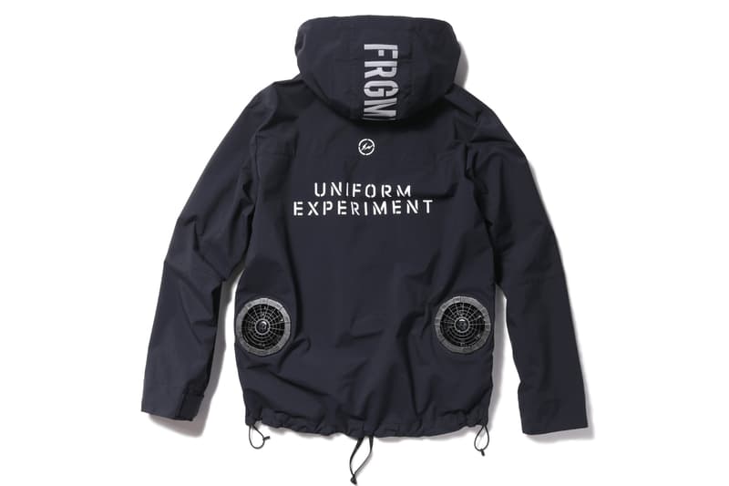 fragment design uniform experiment Burtle Air Fan Cooling Parka