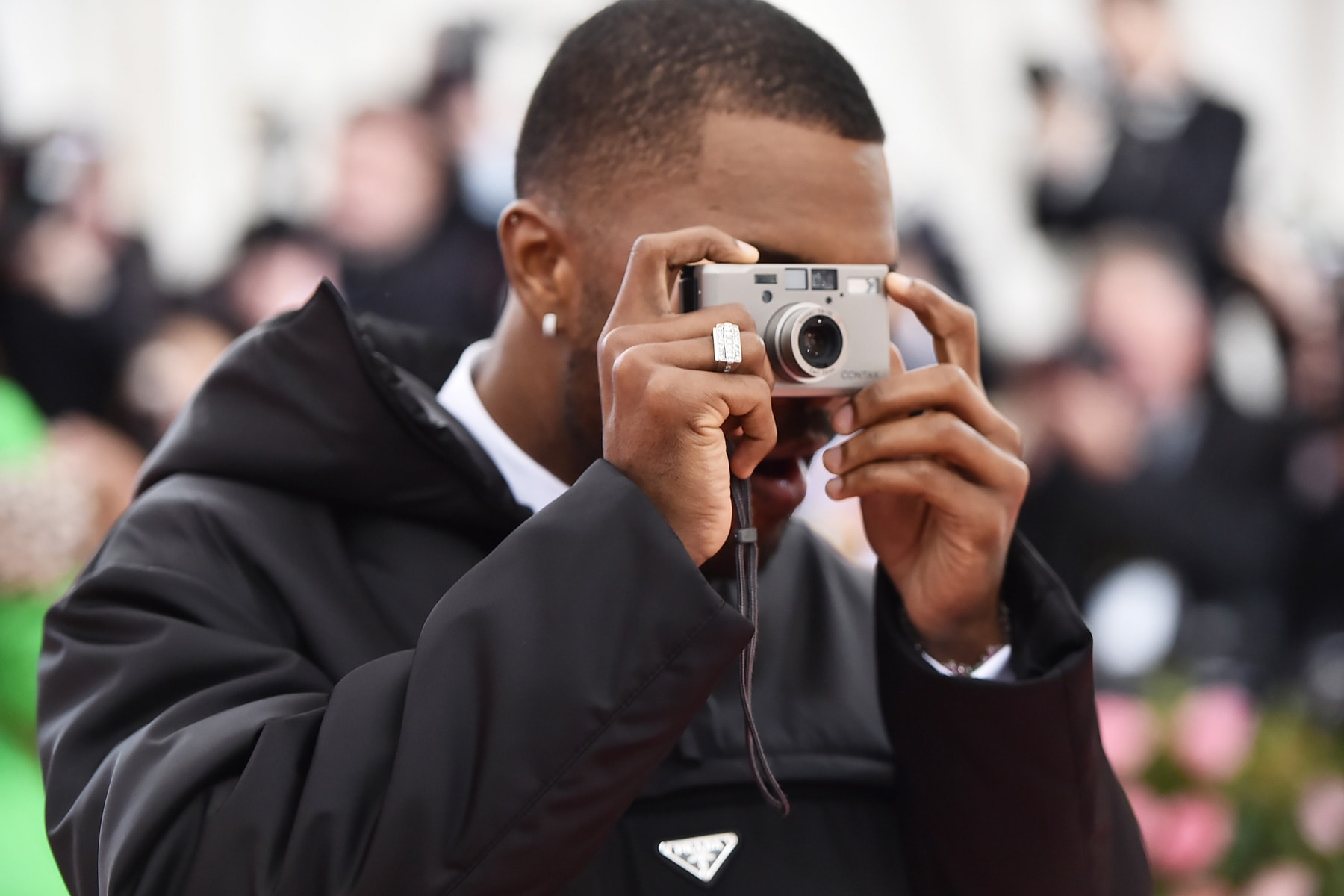 Frank Ocean Photographed the 2019 Met Gala for 'Vogue' pictures camp prada nylon anorak