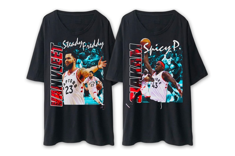 FreekyP Frankie Toronto Raptors Starting 5 T-Shirts Release F as in Frank Kawhi Leonard Kyle Lowry Serge Ibaka Pascal Siakam Fred VanVleet  Shot Bounce Series homage