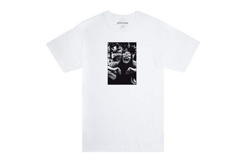 Fucking Awesome Hollywood Store Exclusives Opening Long Sleeve T-shirt Red White Prey Bleach Dip Streetwear Graphic Printed Sweatshirt