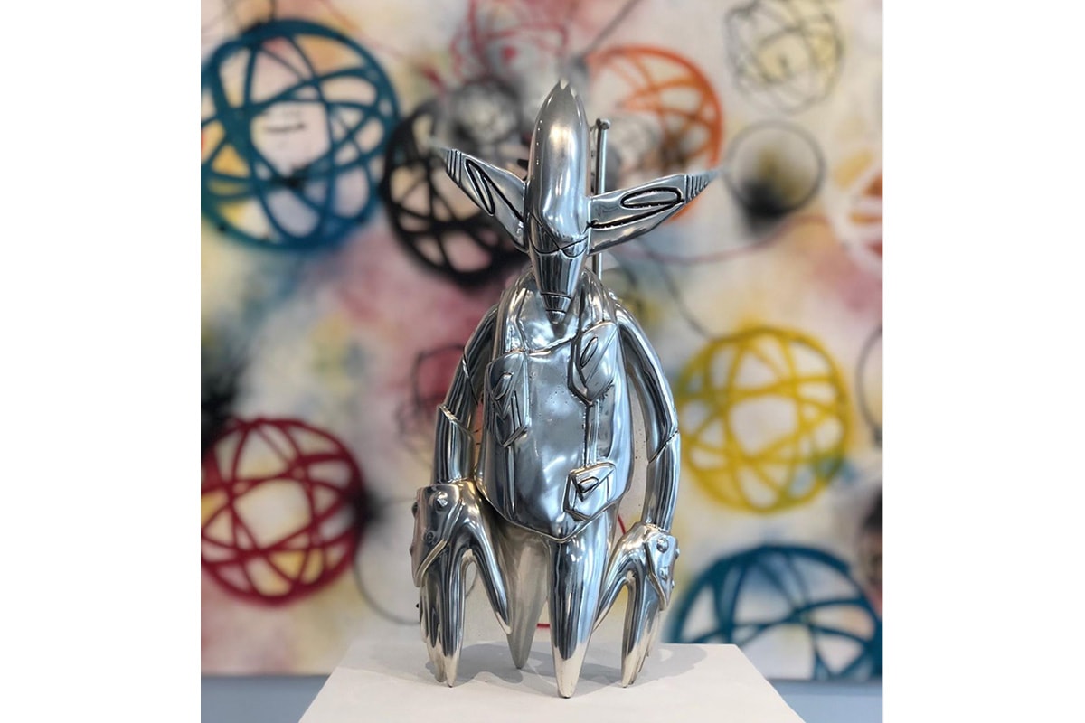 Futura "FL-001" Sculpture solo exhibition singapore Futura 2000 art exhibitions solo Metal gear solid full metal jacket Constellation