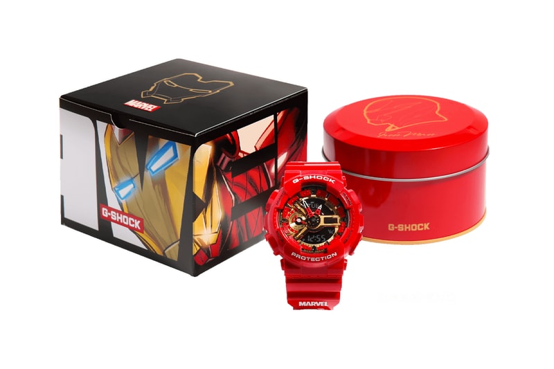 G-Shock Marvel Avengers Collection Release watches timepiece custom art comics cinematic universe studios endgame infinity war tony stark steve rogers captain america iron man spider man