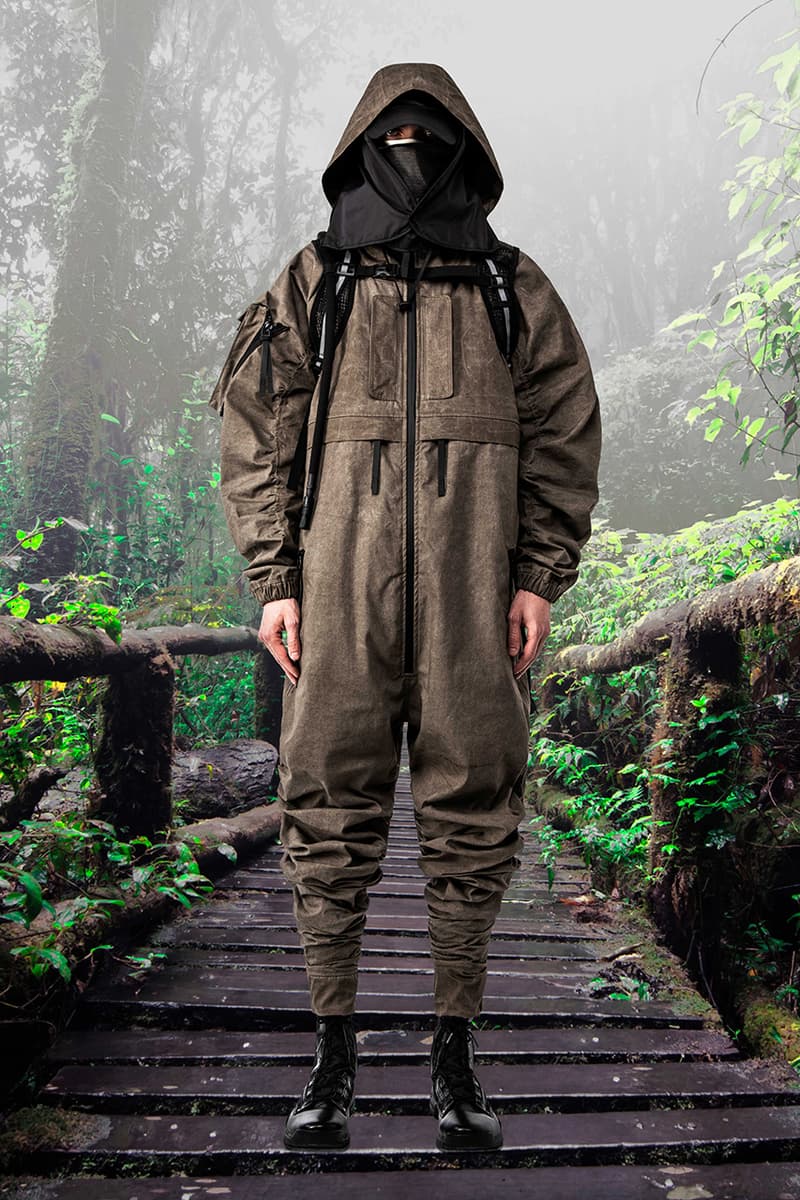 GALL Aeon X Fall Winter 2019 2020 Lookbook Techwear Italian Manufacturing Design Military Influence Collection Oversized Camouflage Black Grey Outerwear Technical