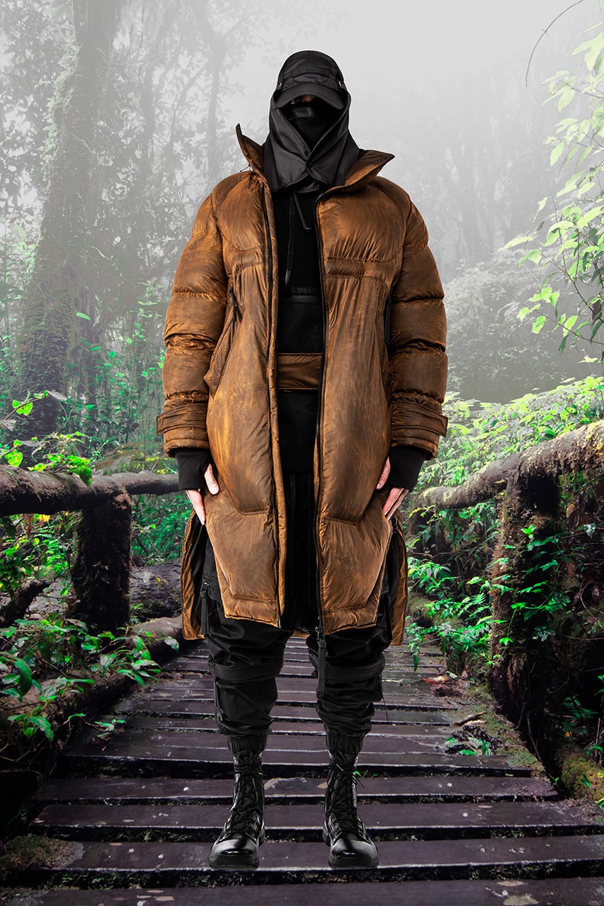 GALL Aeon X Fall Winter 2019 2020 Lookbook Techwear Italian Manufacturing Design Military Influence Collection Oversized Camouflage Black Grey Outerwear Technical