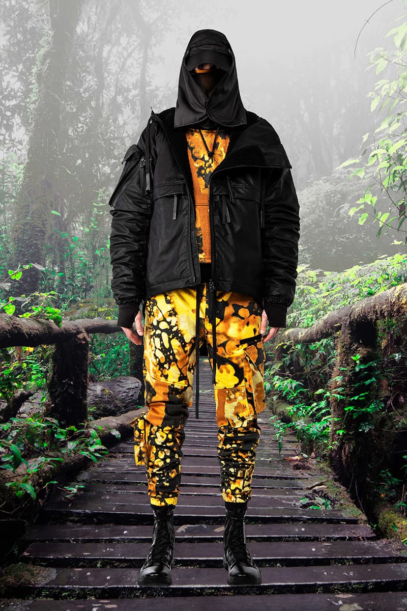 GALL Aeon X Fall Winter 2019 2020 Lookbook Techwear Italian Manufacturing Design Military Influence Collection Oversized Camouflage Black Grey Outerwear Technical