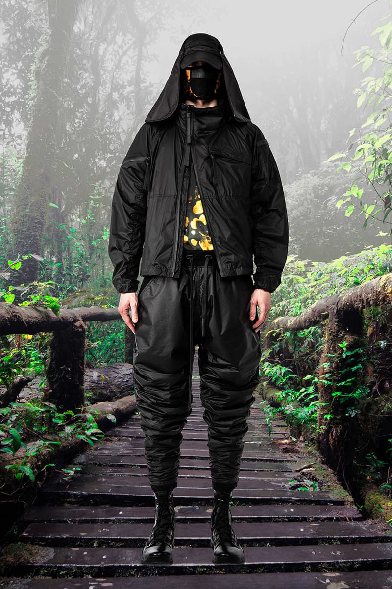 GALL Aeon X Fall Winter 2019 2020 Lookbook Techwear Italian Manufacturing Design Military Influence Collection Oversized Camouflage Black Grey Outerwear Technical