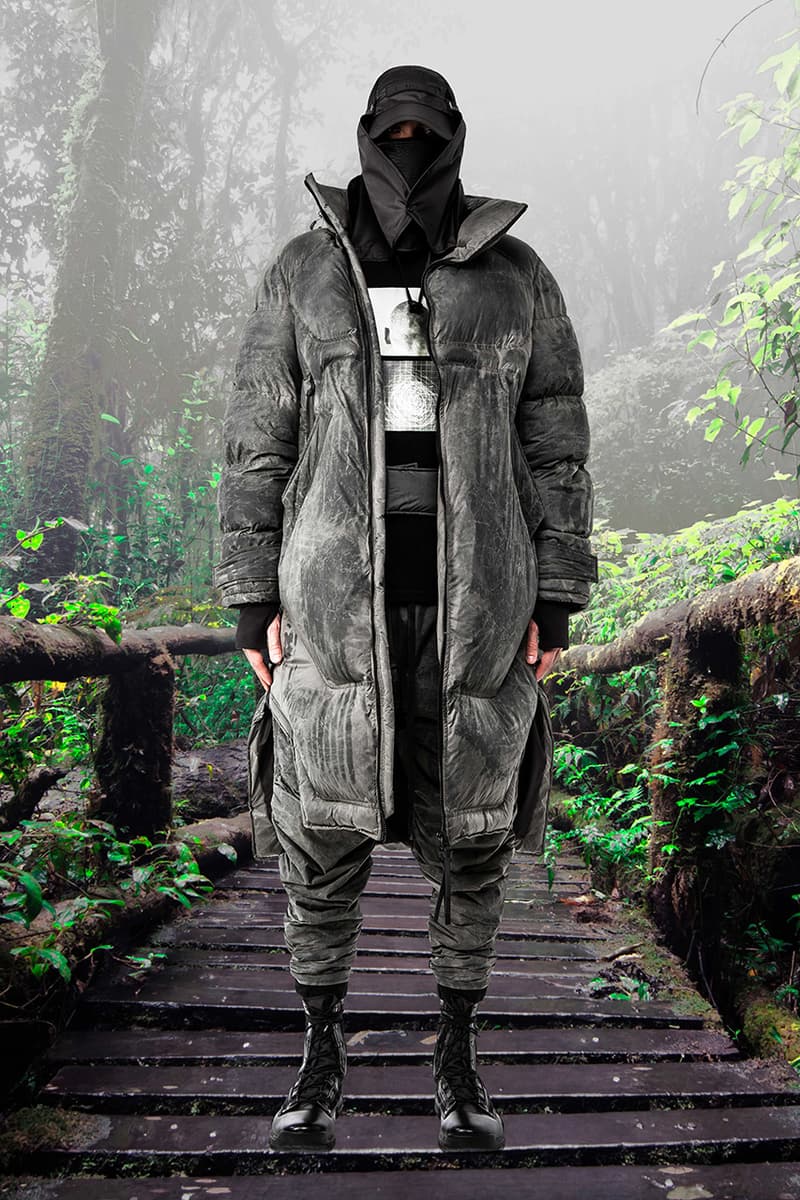 GALL Aeon X Fall Winter 2019 2020 Lookbook Techwear Italian Manufacturing Design Military Influence Collection Oversized Camouflage Black Grey Outerwear Technical