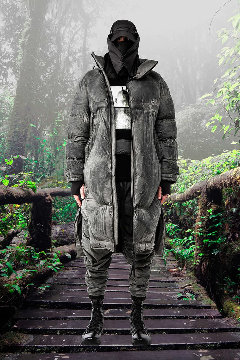 GALL Aeon X Fall Winter 2019 2020 Lookbook Techwear Italian Manufacturing Design Military Influence Collection Oversized Camouflage Black Grey Outerwear Technical