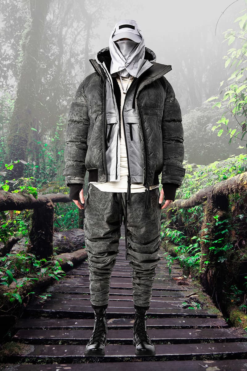 GALL Aeon X Fall Winter 2019 2020 Lookbook Techwear Italian Manufacturing Design Military Influence Collection Oversized Camouflage Black Grey Outerwear Technical