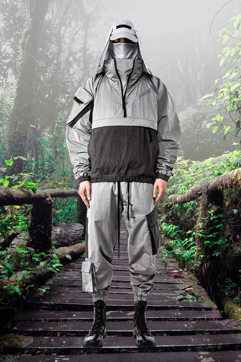 GALL Aeon X Fall Winter 2019 2020 Lookbook Techwear Italian Manufacturing Design Military Influence Collection Oversized Camouflage Black Grey Outerwear Technical