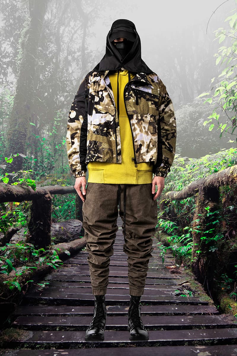 GALL Aeon X Fall Winter 2019 2020 Lookbook Techwear Italian Manufacturing Design Military Influence Collection Oversized Camouflage Black Grey Outerwear Technical