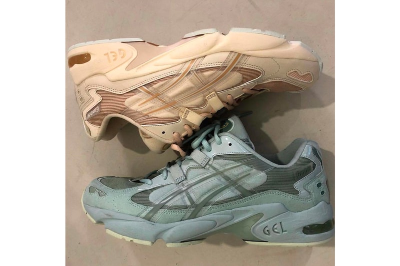 GmbH ASICS GEL Kayano 5 Teaser Beige Teal Grey Serhat Isik Creative Director Collaboration Info Release