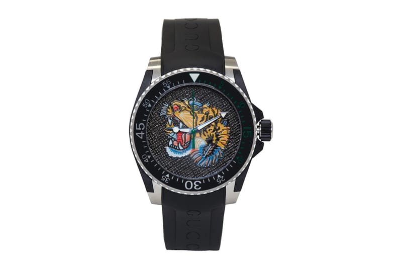 gucci tiger dive watch