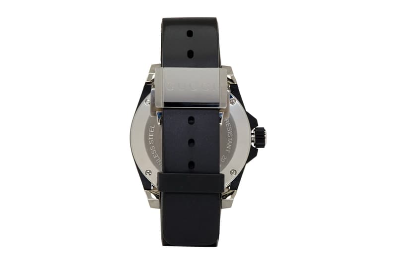 Gucci Tiger Emblazoned Dive Watch Release Info black silver swiss made switzerland ssense timepiece watches