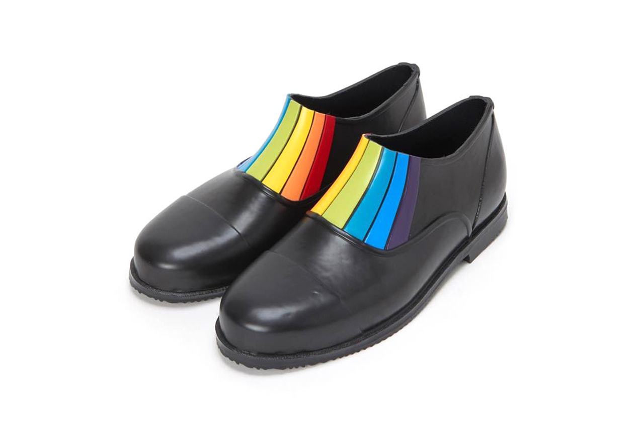 Hender Scheme PARALLEL / FRONT GORE Rubber Rain Shoes Fall Winter 2019 FW19 Japanese Footwear Black Brown Rainbow Panel 