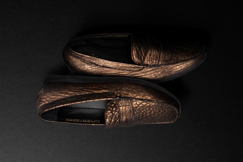 HUF Dylan Rieder Driver Shoe in Metallic Leather limited charity release family photo show drop may 26 2019 28 birthday colorway
